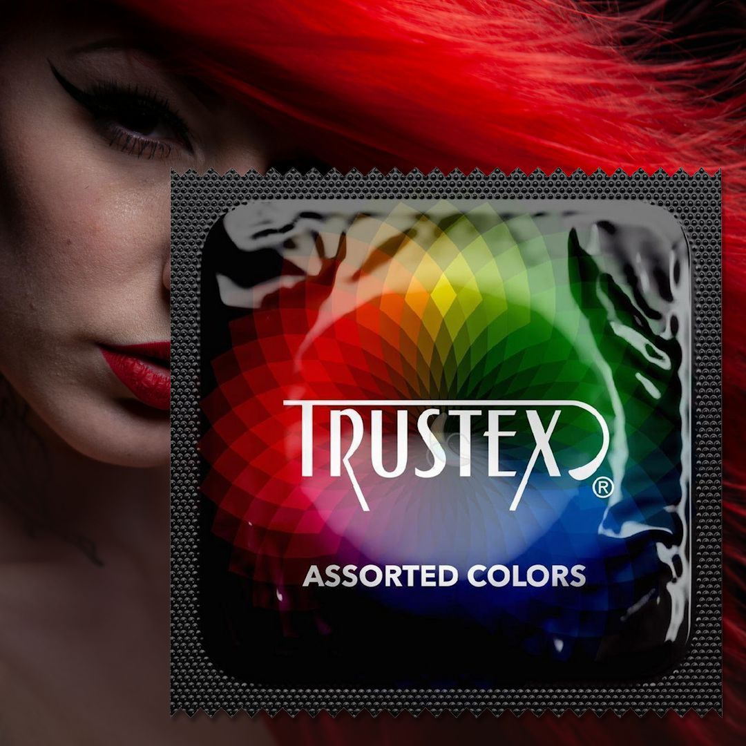 Trustex Assorted Colors Lubricated Condoms