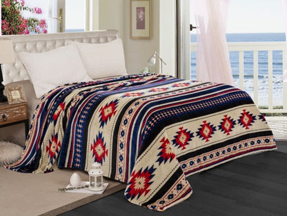 Oversized Southwest Aztec Throw Blanket by Linen Mart