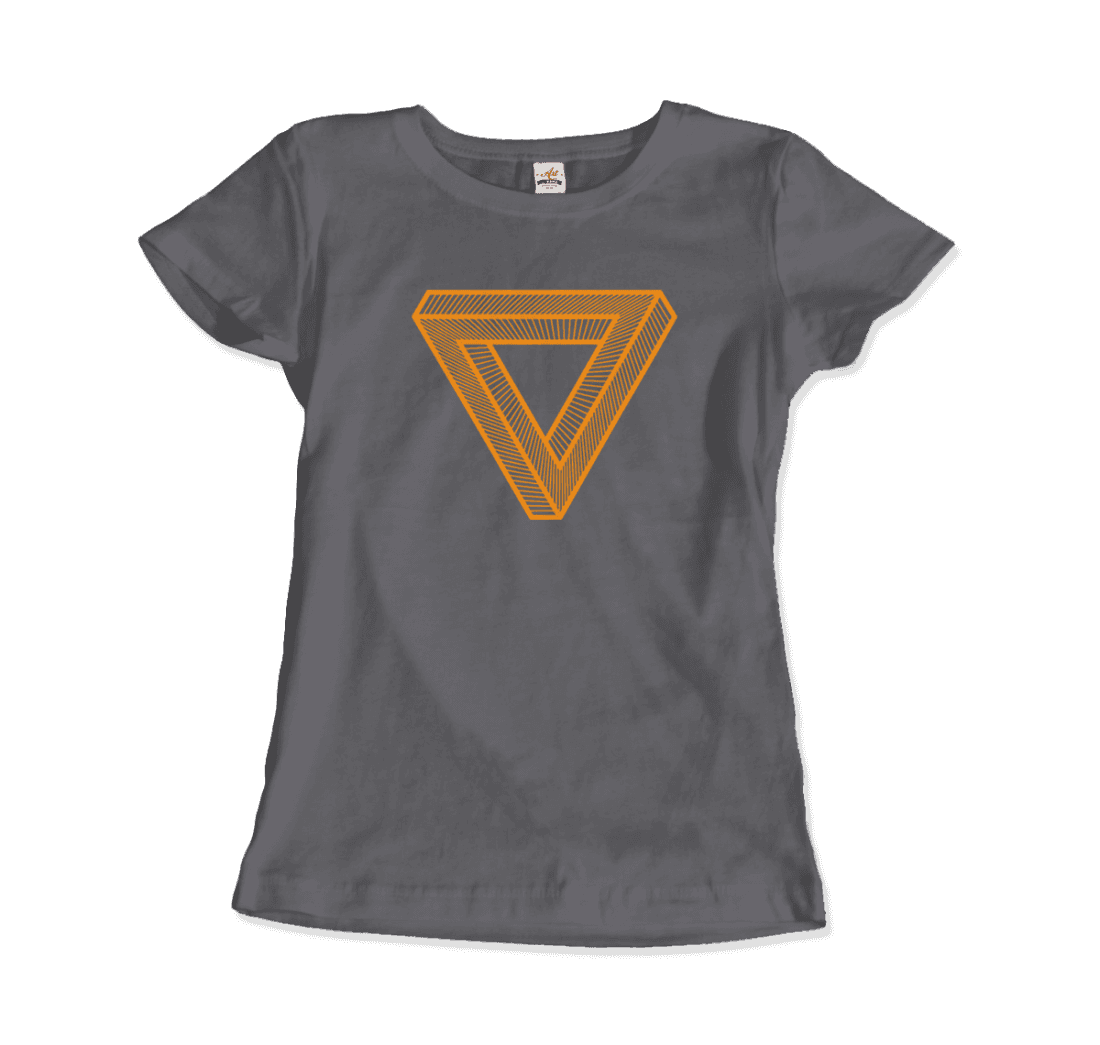 The Penrose Triangle From A Journey Through Time - DARK T-Shirt by Art-O-Rama Shop