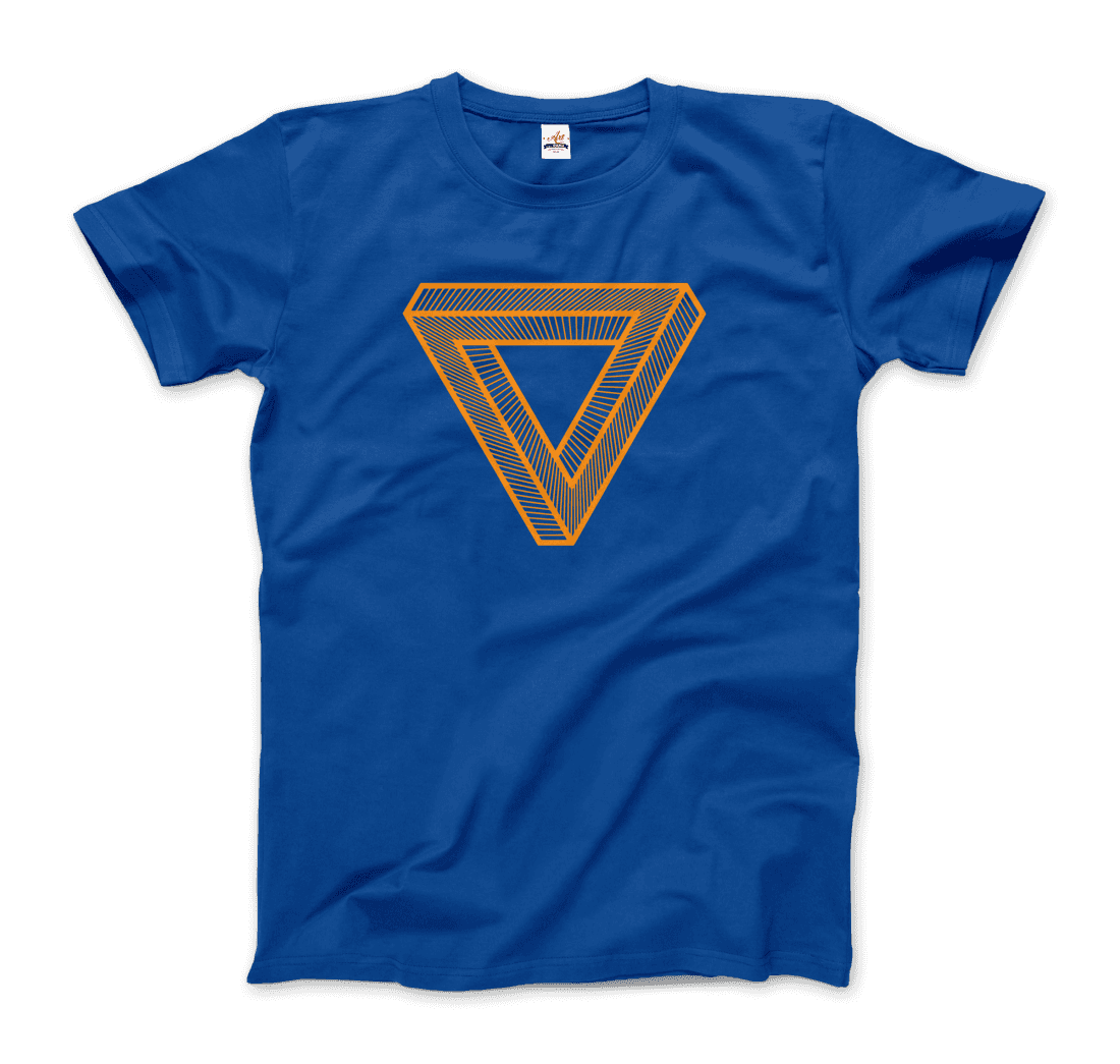 The Penrose Triangle From A Journey Through Time - DARK T-Shirt by Art-O-Rama Shop