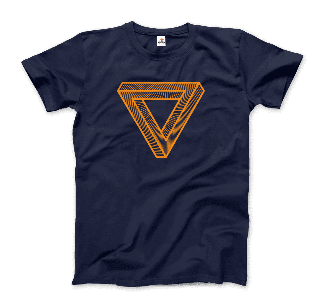 The Penrose Triangle From A Journey Through Time - DARK T-Shirt by Art-O-Rama Shop