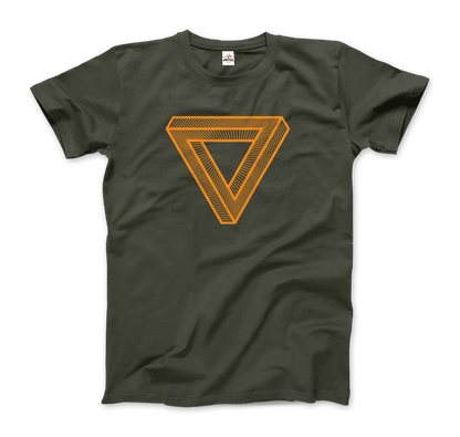 The Penrose Triangle From A Journey Through Time - DARK T-Shirt by Art-O-Rama Shop