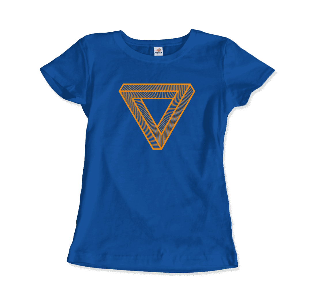 The Penrose Triangle From A Journey Through Time - DARK T-Shirt by Art-O-Rama Shop