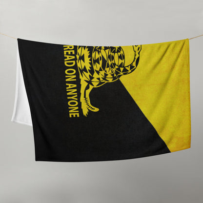 Don't Tread on Anyone Ancap Throw Blanket by Proud Libertarian