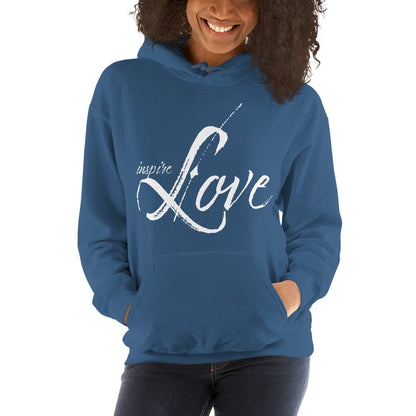 Womens Hoodie - Pullover Hooded Sweatshirt - Graphic/inspire Love by inQue.Style