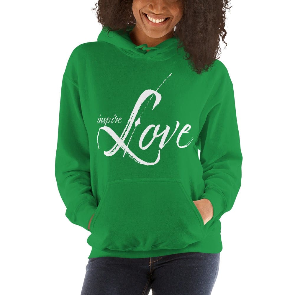 Womens Hoodie - Pullover Hooded Sweatshirt - Graphic/inspire Love by inQue.Style