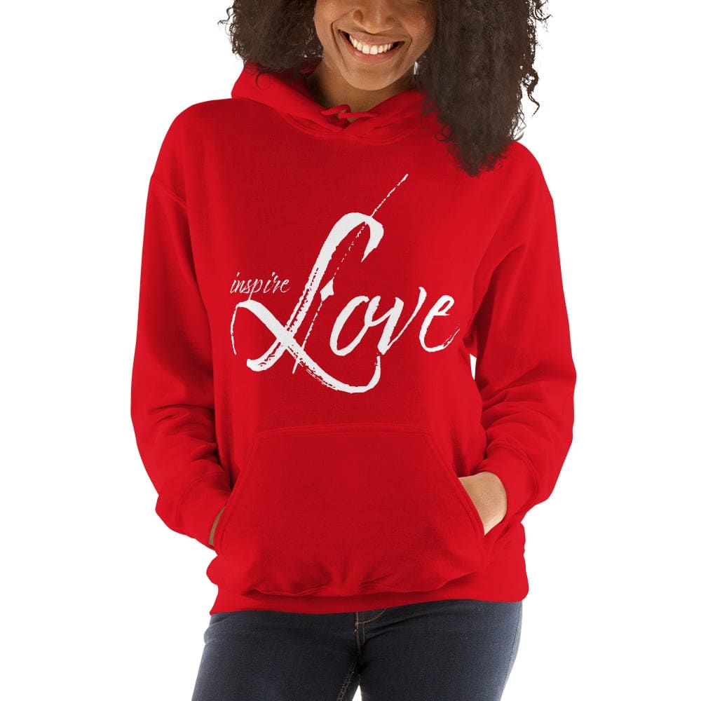 Womens Hoodie - Pullover Hooded Sweatshirt - Graphic/inspire Love by inQue.Style