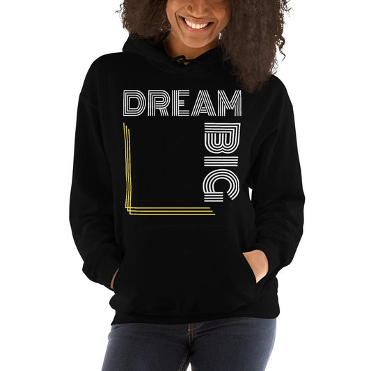 Womens Hoodie - Pullover Hooded Sweatshirt - Graphic/dream Big by inQue.Style